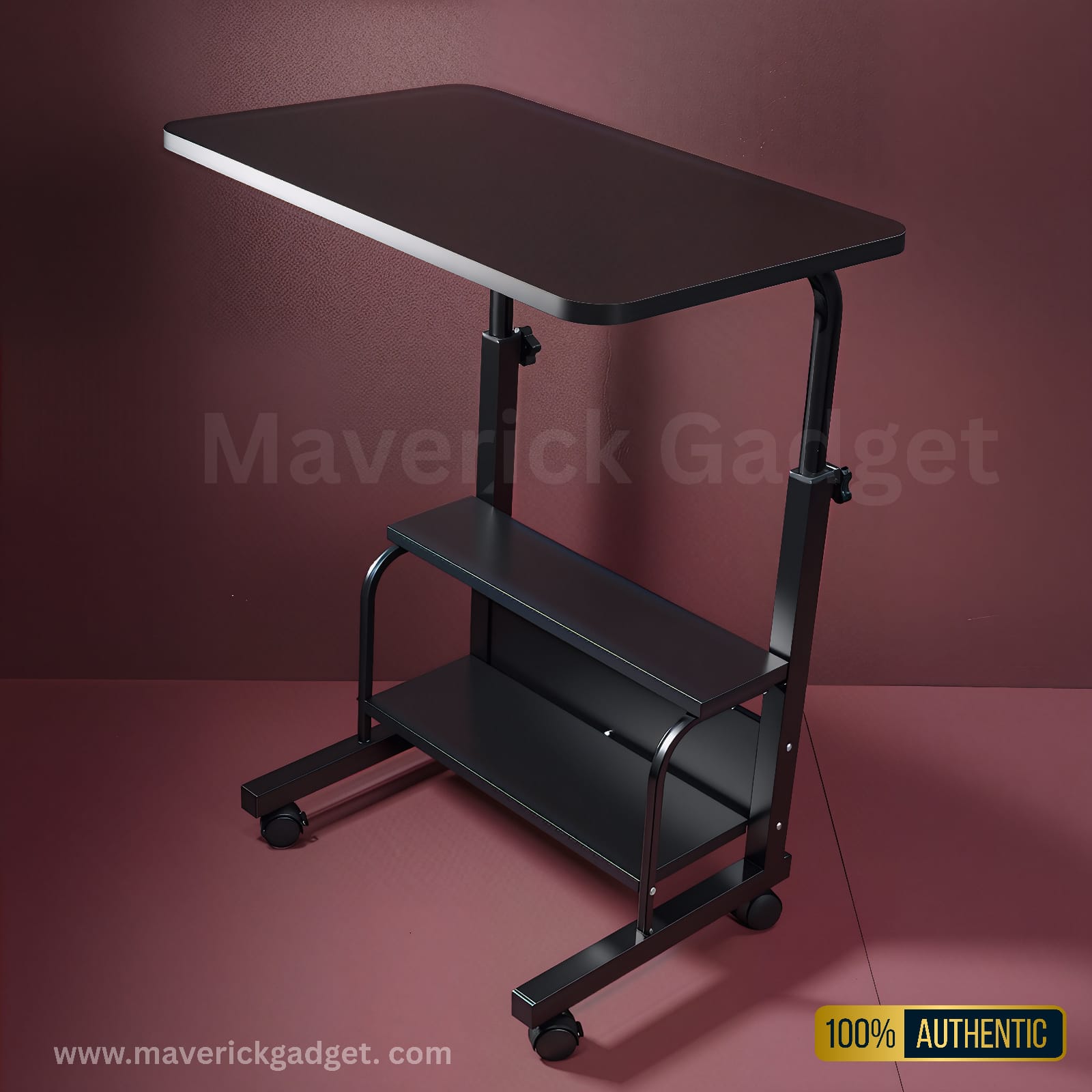 Black double layer table