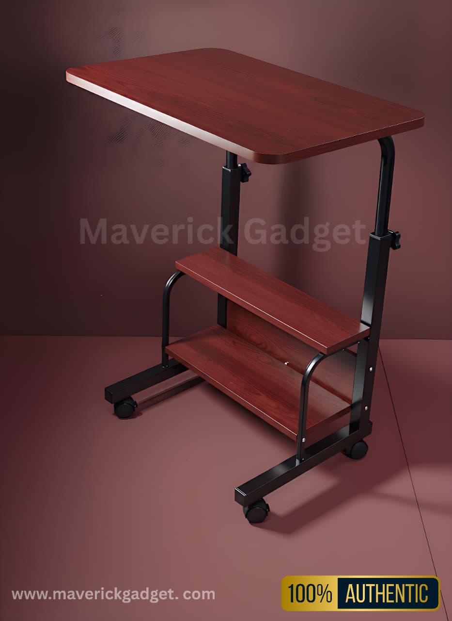 Brown double layer table original picture