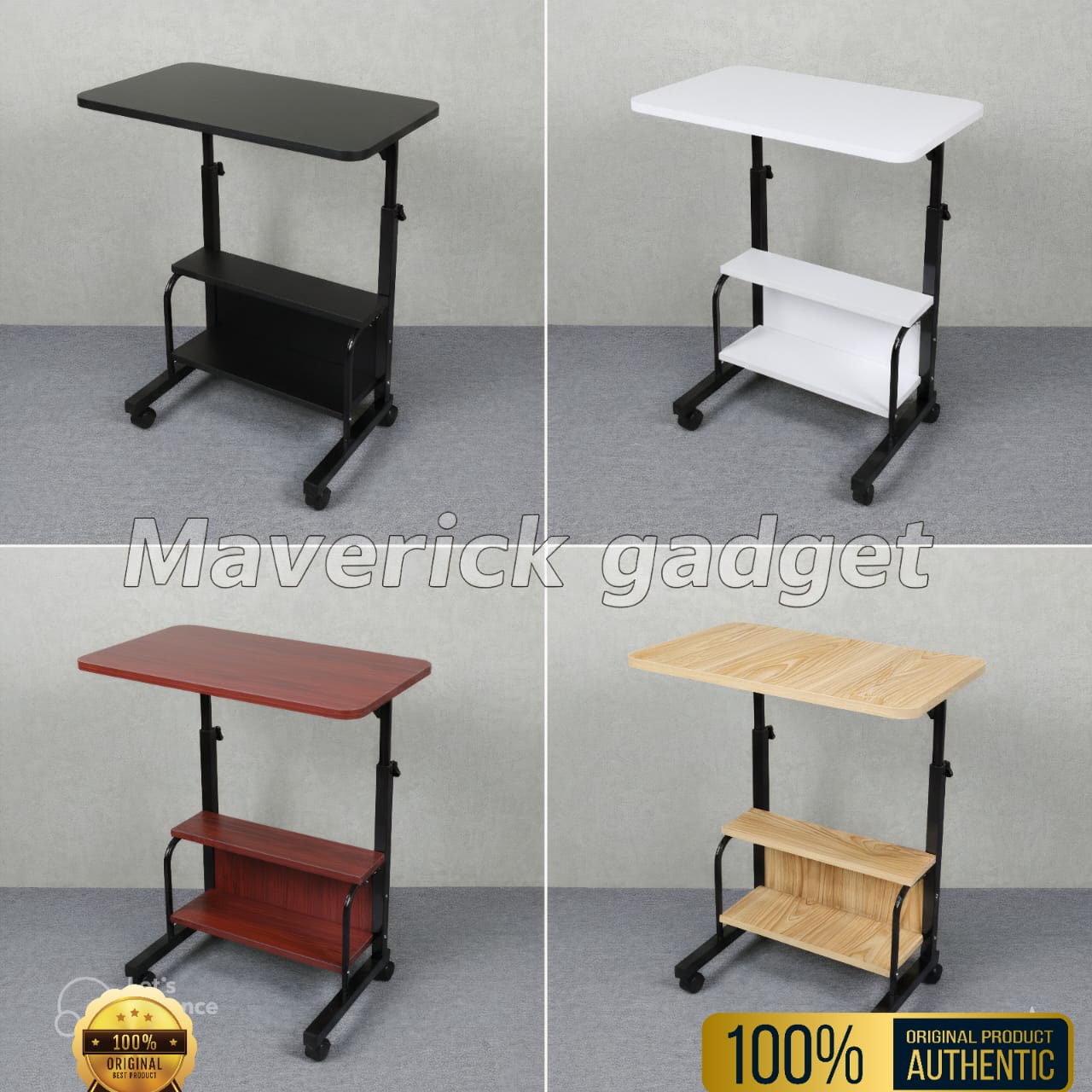 Double layer adjustable table