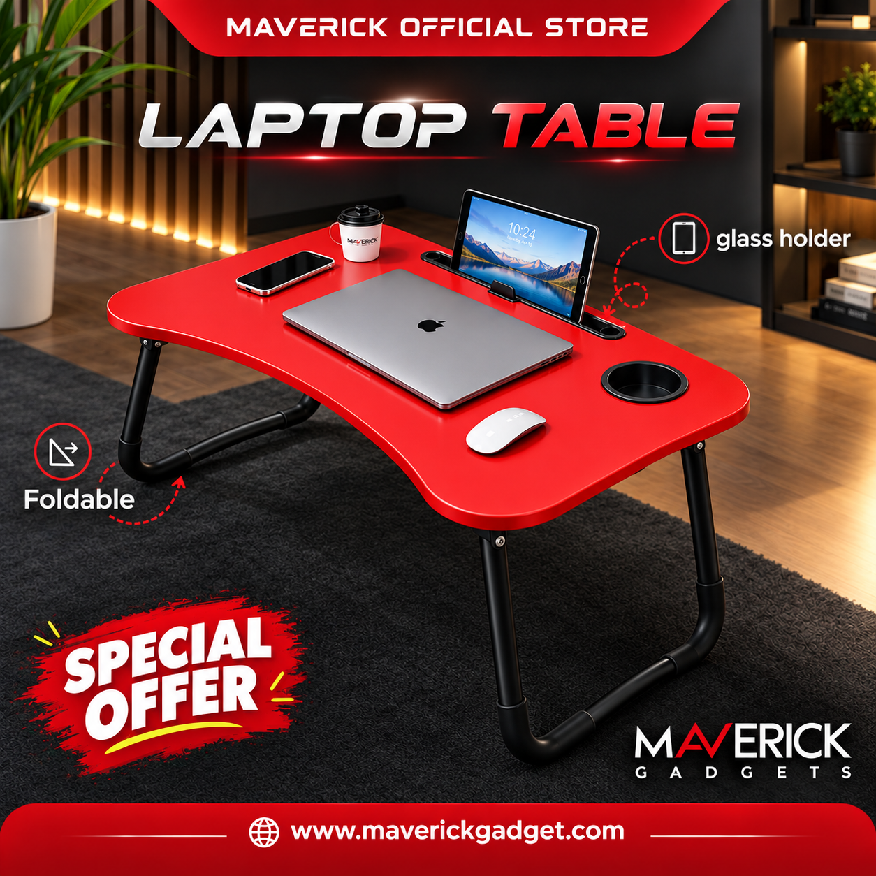 Foldable Laptop Table