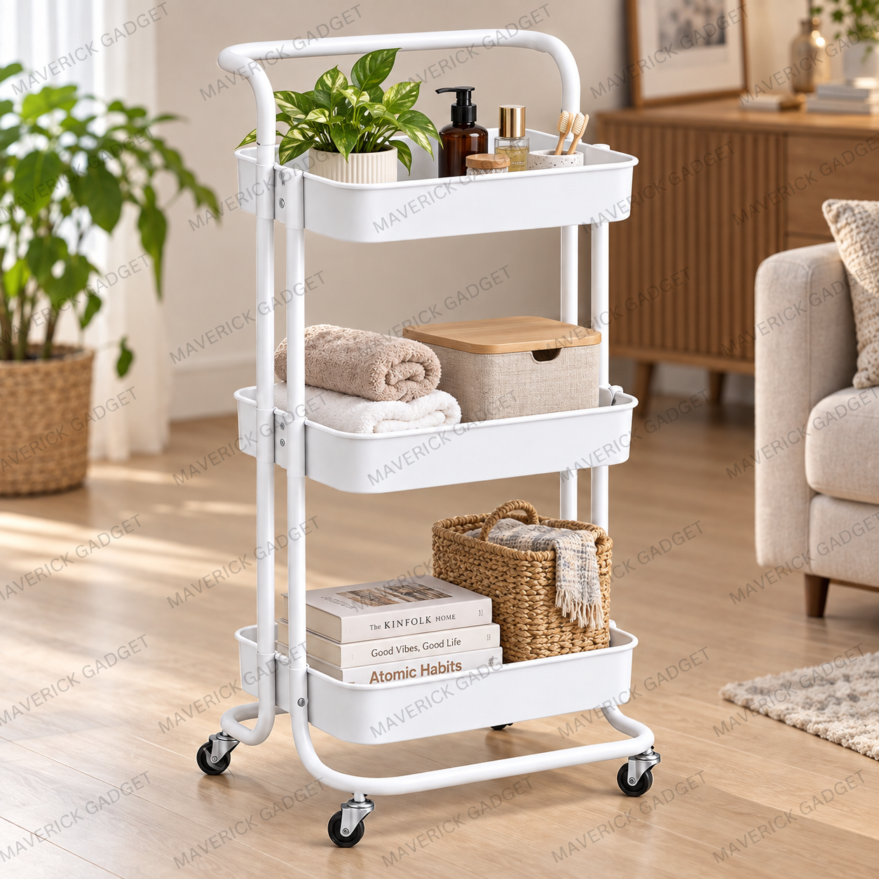 3 Layer Multipurpose Trolley Rack Price in Bangladesh